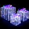 Lighted Christmas Gift Boxes 3-Piece Iridescent LED Indoor Outdoor Decoration Set